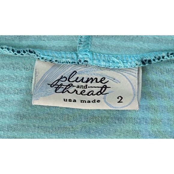 Plume & Thread Anthropologie Hooded Cardigan Sweater Size 2 Medium Stripe - Picture 4 of 6